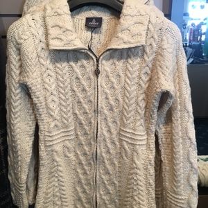 Aran Irish Made Super-Soft Merino Wool Sweater